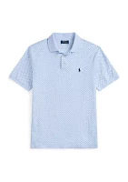 Classic Fit Print Soft Cotton Polo Shirt