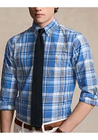 Classic Fit Plaid Oxford Shirt