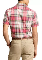 Classic Fit Madras Camp Shirt