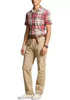 Classic Fit Madras Camp Shirt