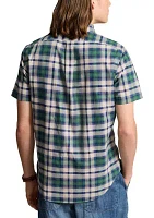 Classic Fit Plaid Oxford Shirt