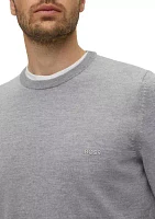 Men's Regular Fit Sweater with Embroidered Logo