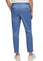 Men's Straight Leg Back Elastic Waistband Pants