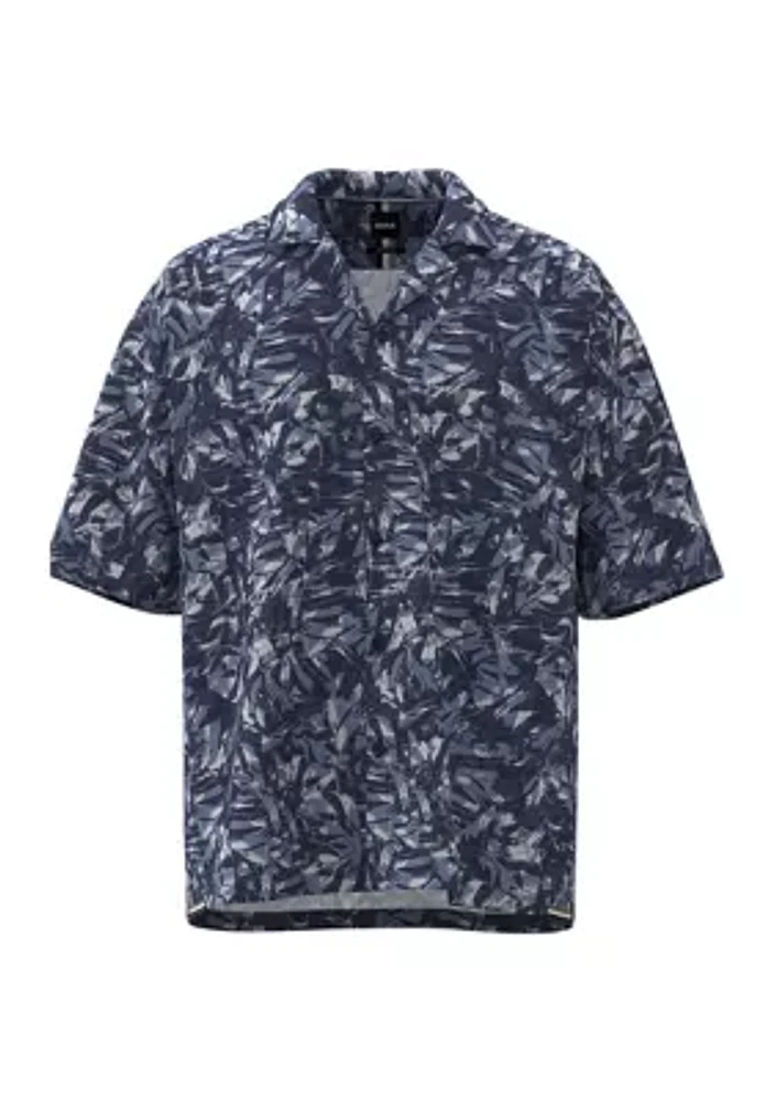 Men's Palm Leaf Woven Shirt