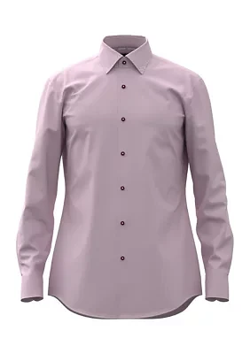 Solid Cotton Dress Shirt