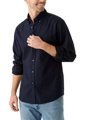 Men's Long Sleeve Cotton Button Up Shirt