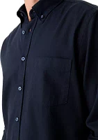 Men's Long Sleeve Cotton Button Up Shirt