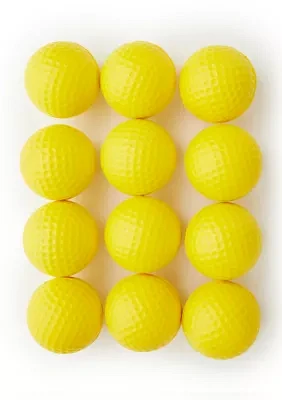 Dimpled Foam Golf Practice Balls - Set of 12