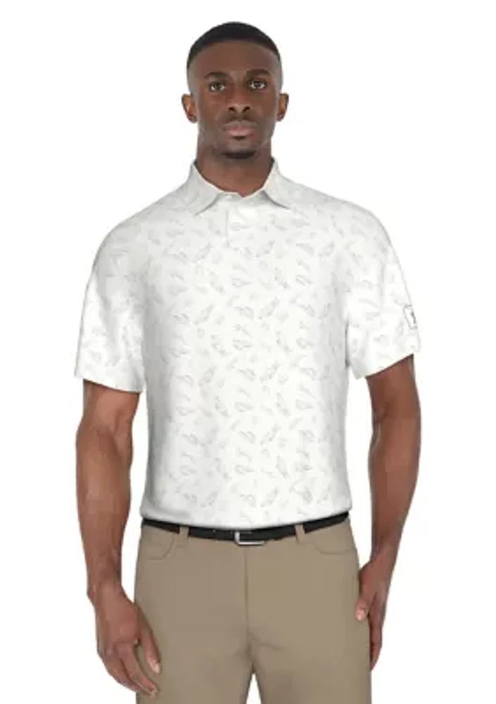 Solarized Golf Print Short Sleeve Polo Shirt