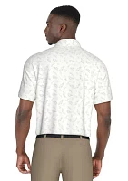 Solarized Golf Print Short Sleeve Polo Shirt