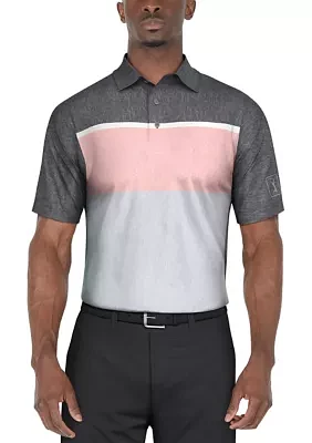 Color Block Short Sleeve Golf Polo Shirt