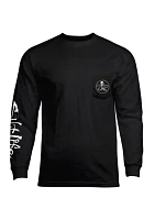 Skull and Hooks Long Sleeve Graphic T-Shirt