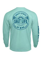 Sunrise Palms Long Sleeve Graphic T-Shirt