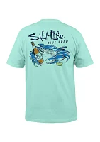 Big & Tall Blue Brew Crab Graphic T-Shirt