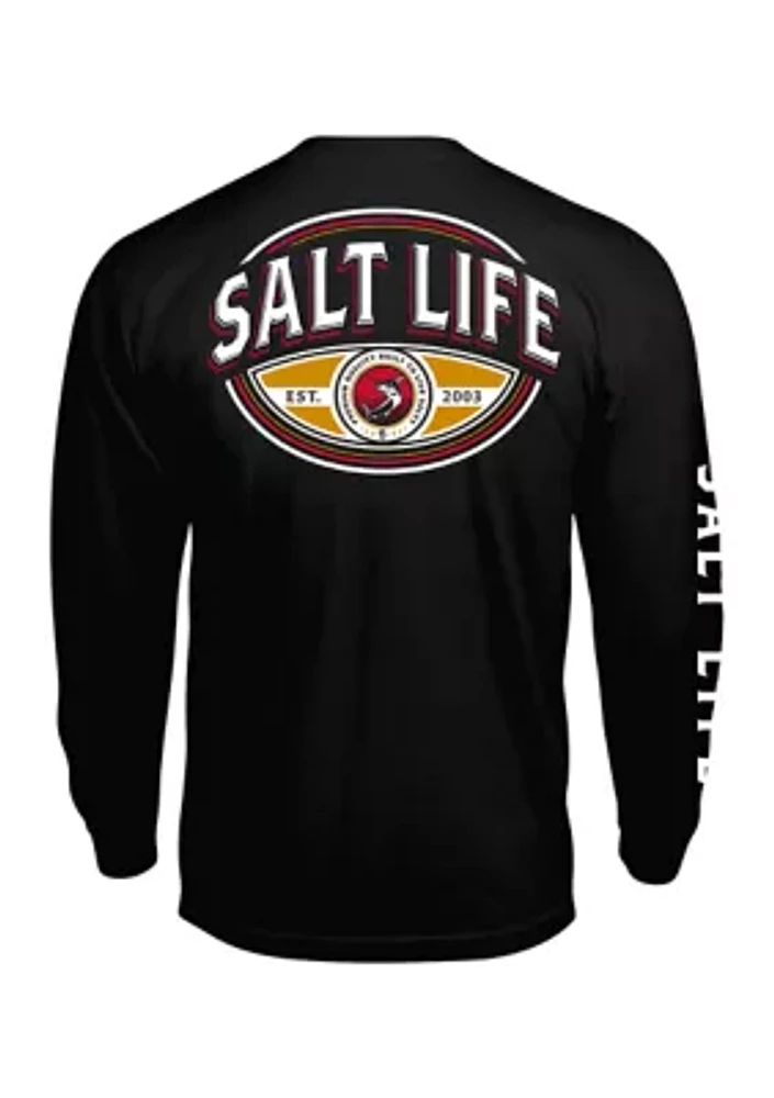 Long Sleeve Built Salty Graphic T-Shirt