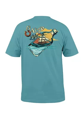 Men's Tall Ship a Bottle Graphic T-Shirt