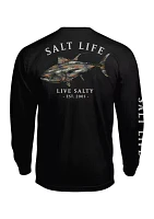 Long Sleeve Tuna Journey Graphic T-Shirt