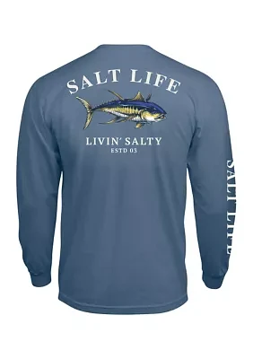 Long Sleeve Travelin Tuna Graphic T-Shirt