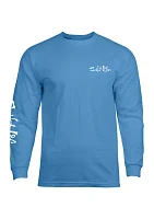 Blue Crab Proud Long Sleeve Graphic T-Shirt