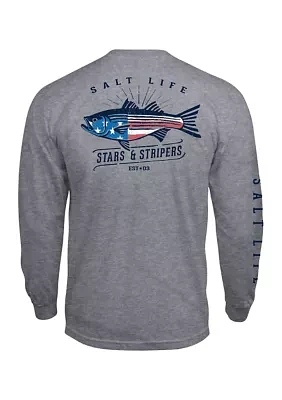 Stars and Stripers Long Sleeve Graphic T-Shirt