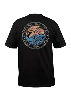 Men's Tall Sunset West Graphic T-Shirt