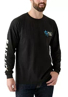 Long Sleeve Reel Time Graphic T-Shirt