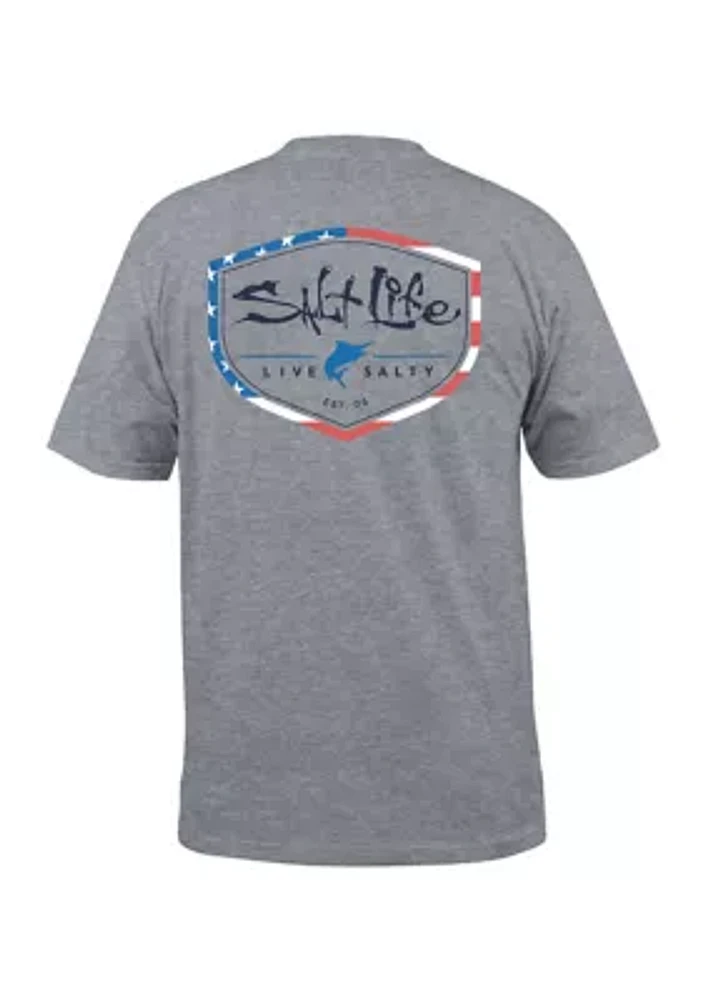 Men's Tall Amerishield Graphic T-Shirt