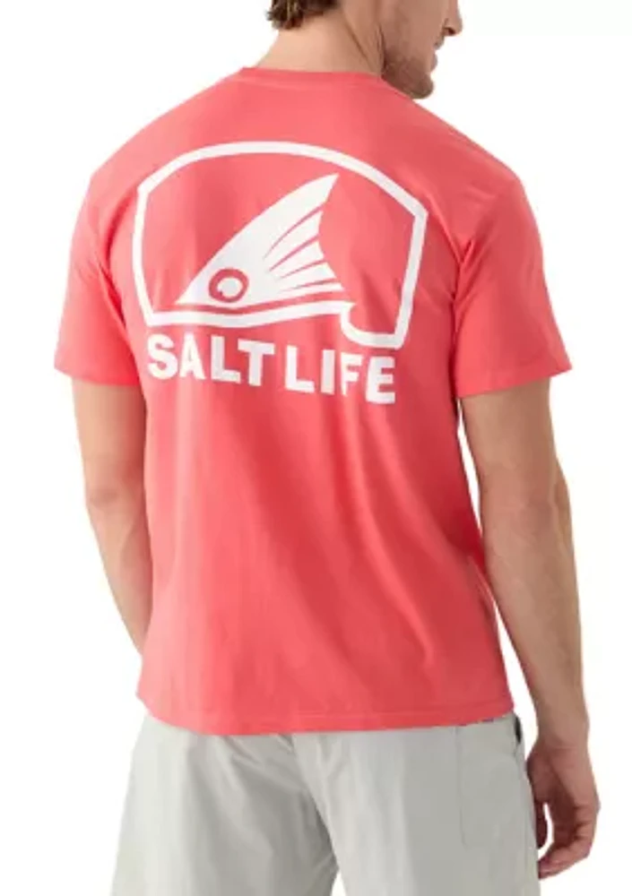 Men's Short Sleeve Pro Salt Redfish Graphic T-Shirt