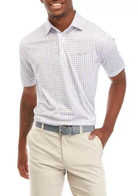 Men's Checkmate Print Polo Shirt