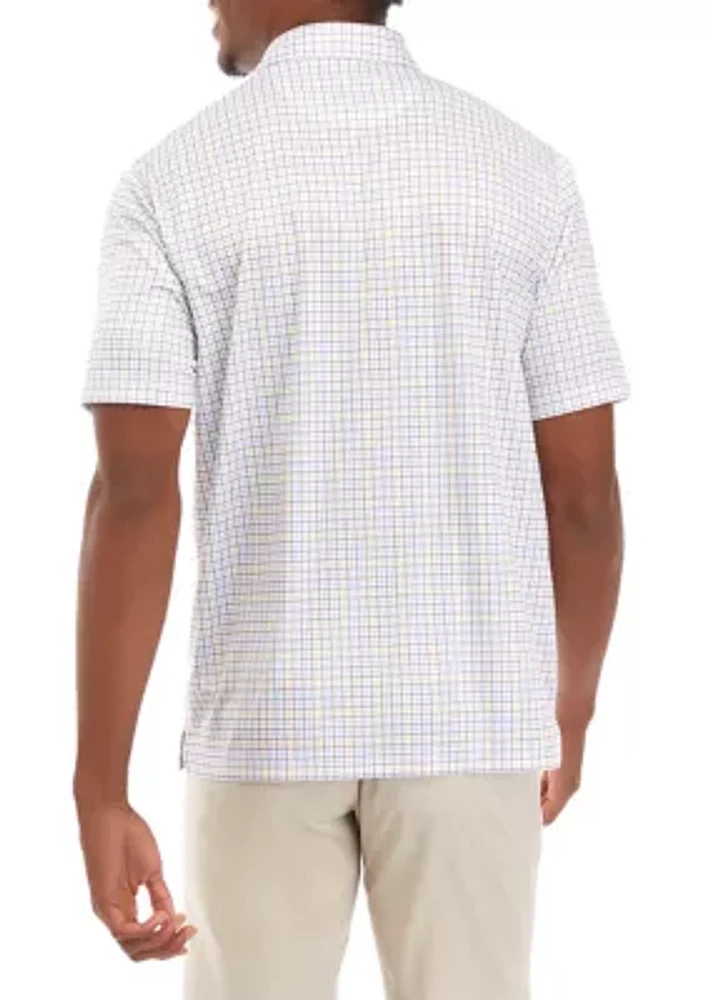 Men's Checkmate Print Polo Shirt