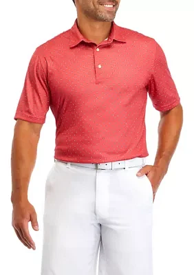 Geometric Print Golf Shirt