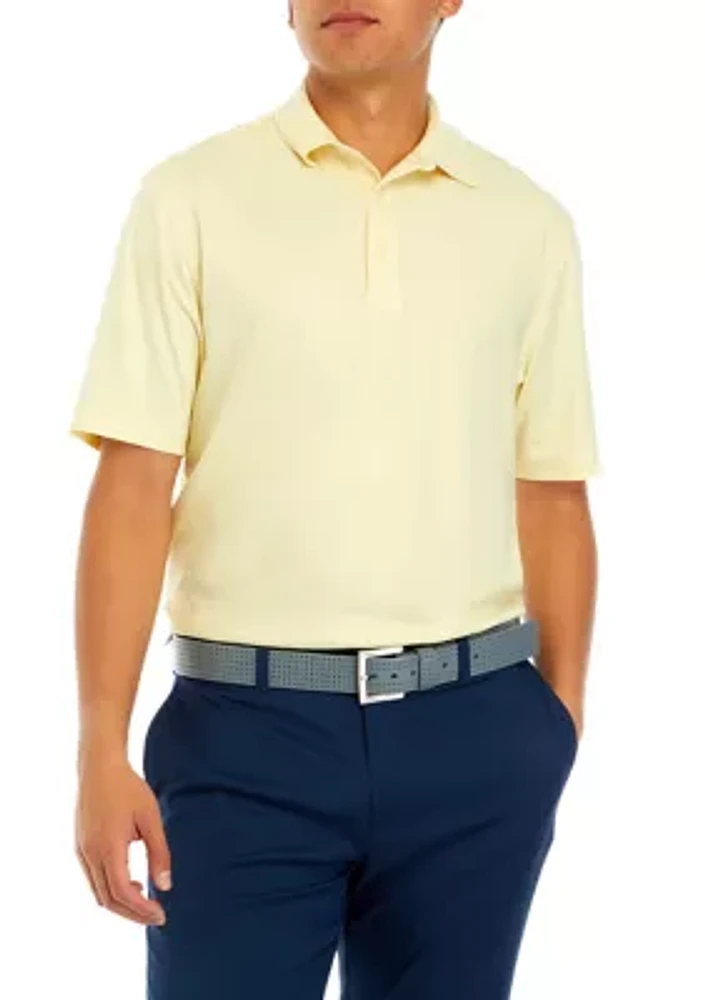 Men's Embossed Textured Polo Shirt