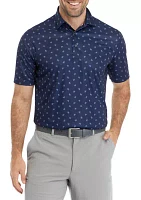 Men's Butterfly Fish Printed Polo Shirt