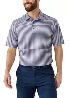 Men's Stretch Vista Striped Polo Shirt