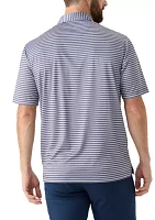 Men's Stretch Vista Striped Polo Shirt