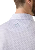 Men's Windmill Print Polo Shirt