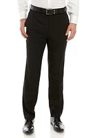 Stretch Gab Flat Front Pants