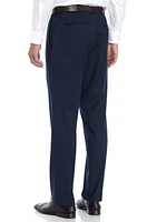 Solid Stretch Suit Pants