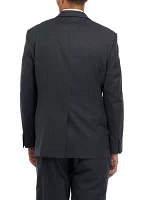 Gray Solid Suit Coat