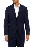 Men's Navy Solid Suit Coat