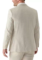 Single Breasted Two Button Flap Pockets with Notch Lapel