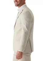 Single Breasted Two Button Flap Pockets with Notch Lapel