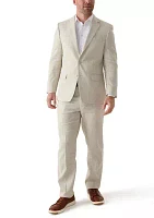 Single Breasted Two Button Flap Pockets with Notch Lapel