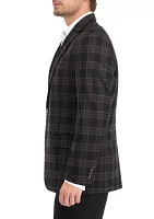 Black Brown Plaid Sport Coat