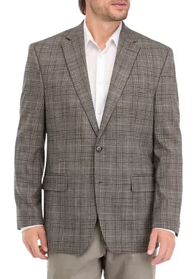 Single Breasted Fall Plaid Sport Coat