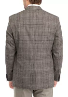 Single Breasted Fall Plaid Sport Coat