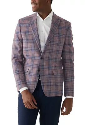 Single Breasted Windowpane Blazer