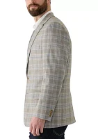 Single Breasted Plaid Classic Sport Coat