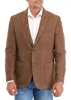 Single Breasted Faux Suede Sport Coat