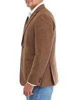 Single Breasted Faux Suede Sport Coat